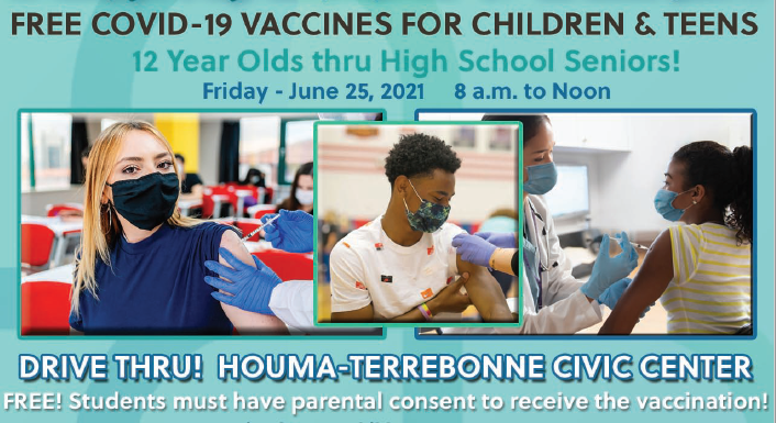 Free Covid-19 Vaccines June 25, 2021