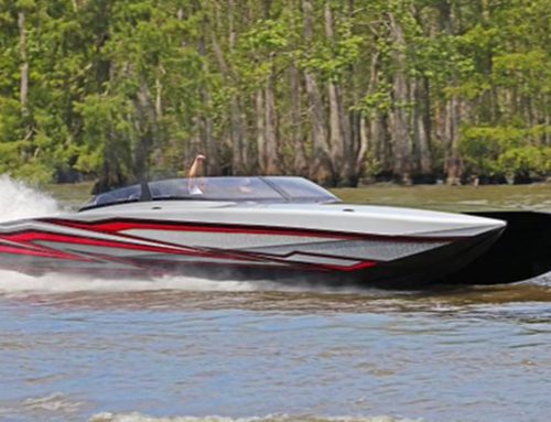388 Skater Open Canopy Pleasure Race Boat on Display at the Southern Louisiana Boat, Sport & RV Show | Feb. 23-25