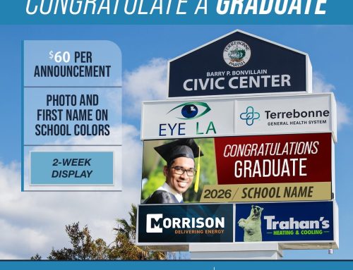 Congratulate a 2026 Graduate on the Civic Center Marquee | Order Online Today
