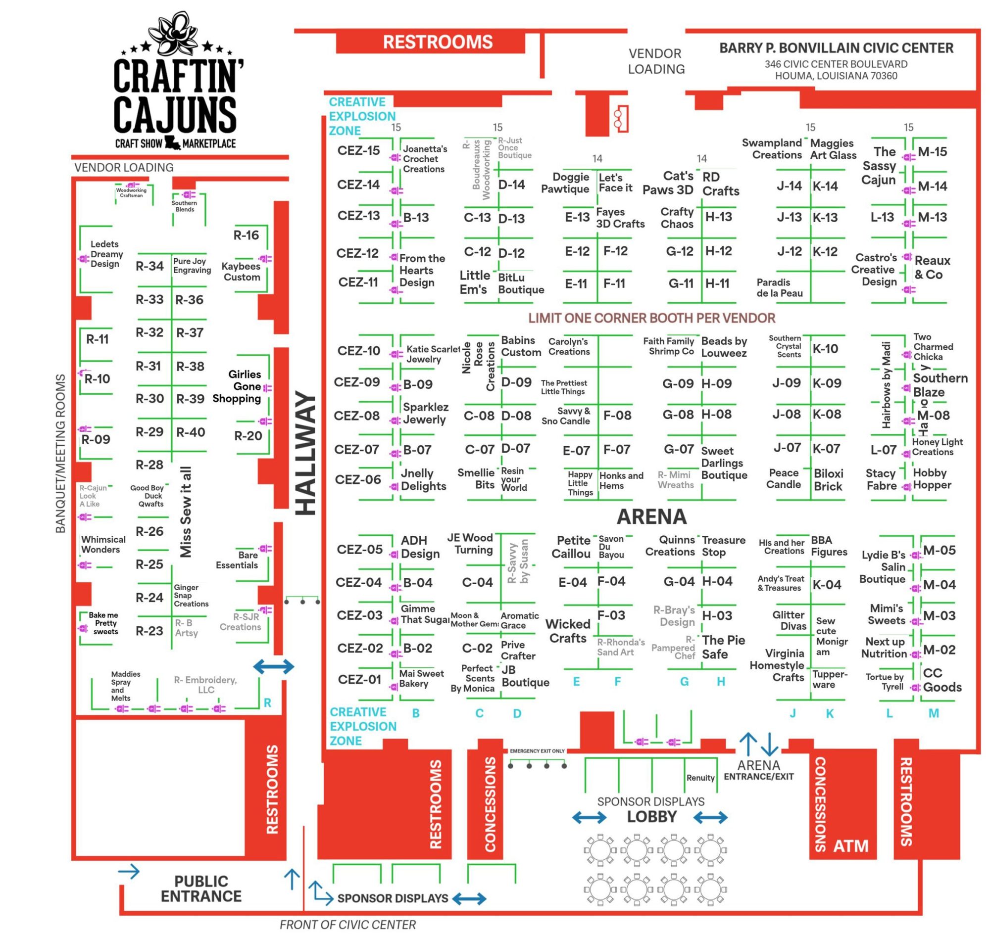 Craftin-Cajuns-Map